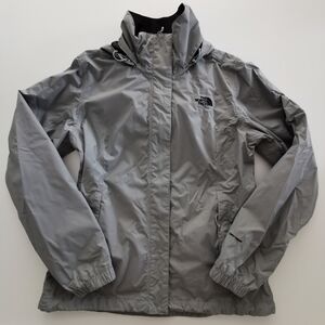 The North Face Gray Rain Coat Windbreaker Jacket